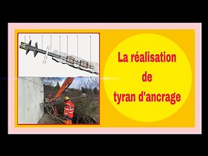 Étape de la réalisation de tyran d'ancrage.....