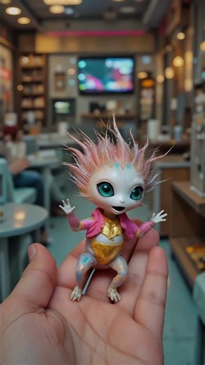 ✨ Alien With Magical Hair!✨魔法の髪を持つエイリアン！#miniature #kawaii #shorts