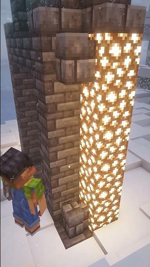The winter cabin needed a match... so I built this Portal ❄️ #minecrafttutorial #minecraftbuilds