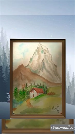 Easy Water Painting Acrylic | Water Acrylic Painting Tutorial | naturalistic | @saimaallie