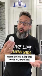 Hard Boiled Eggs with NO Peeling Required! #chefdez #cooking #eggs #hardboiledeggs #egghacks