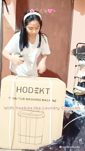 Hodekt Mini Twin tub washing machine🫧🧼 Goods na goods to lalo sa mga kagaya Kong nakatira sa apartment space saver to mga mi buyla na nasa comsec ng link🔗 | Gala Ni Isay