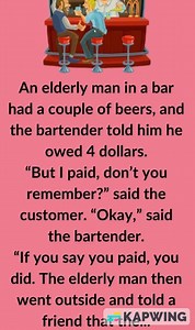 An Elderly Man In A Bar Had A Couple Of Beers...Brilliant continuation in the first comment 👇👇 | Daily Funny Vibes