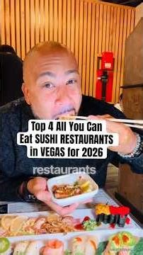 4 Top All You Can Eat SUSHI in VEGAS #vegas #sushi #foodvlog #foodreview #vegaslocals