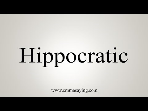 How To Say Hippocratic
