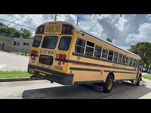 Tour of the Miami Dade school bus 2007 bluebird vision fleet know your routes