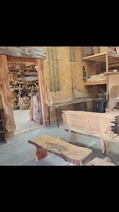 Check out our rustic furniture barn today until 5 and discover our selection of mantles, tables, benches, and more. Open tomorrow 9-5 | The WOOD DEN