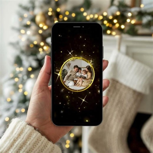 ⭐ Digital animated Christmas e-card / video card – customizable & instantly downloadable on Etsy! ⭐