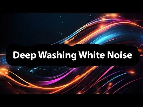 Deep washing machine sounds ASMR white noise. N33