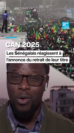 🏆⚽ Après l'annonce par la CAF du retrait du titre de la CAN 2025 au Sénégal 🇸🇳 en faveur du Maroc 🇲🇦, le correspondant de France 24 à Dakar, Elimane Ndao, revient sur les premières réactions dans le pays, notamment des joueurs. 🔎 Le Sénégal réclame une enquête internationale pour