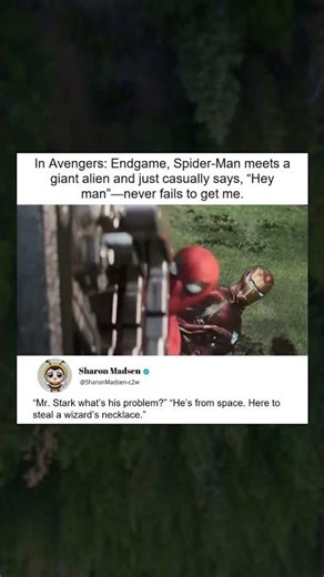 Spidey's "Hey Man" to Giant Alien Gets Me