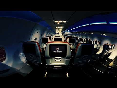 ASMR VR Airplane Flight White Noise 360 Sound Ambience 1 Hour - Sleep, Relax, Dream, Chill