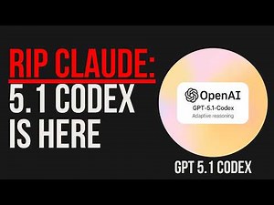 RIP CLAUDE CODE: GPT 5.1 CODEX JUST DROPPED AND IT'S NUTS