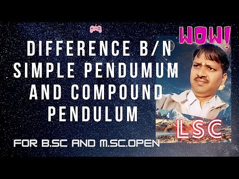 Difference between simple pendulum and compound pendulum