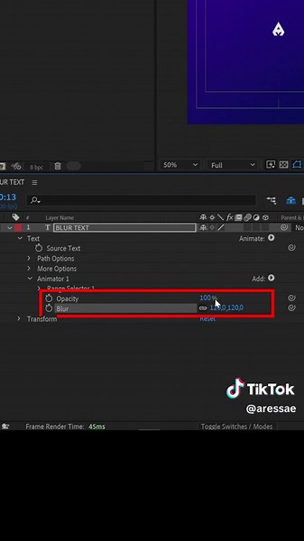 Simple yet impactful text animation - a tutorial for blurring text animation in Adobe After Effects #aressae #textanimation #aftereffects #aftereffectstutorial #transition