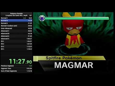 Pokemon Rumble - Complete the Game, Any% NG+ Speedrun in 1:17:48 [Current WR]
