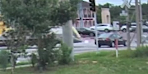 Video captures driver going through railroad crossing gate before being struck in deadly collision