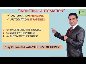INDUSTRIAL AUTOMATION, PRINCIPLE, STRATEGIES, U,S,A, UNDERSTAND, SIMPLIFY, AUTIOMATE THE PROCESS,USA