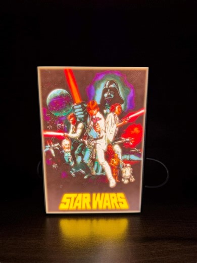 Star Wars Inspired 3D LED Light Box - Etsy