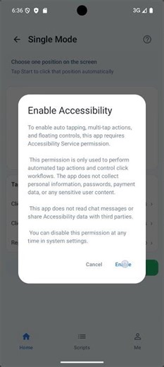 Auto Clicker Accessibility Service Demonstration