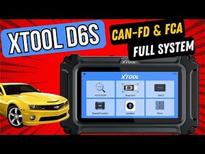 XTOOL D6S Full Scan Tool with FCA, CAN FD and Lifetime Update 2025