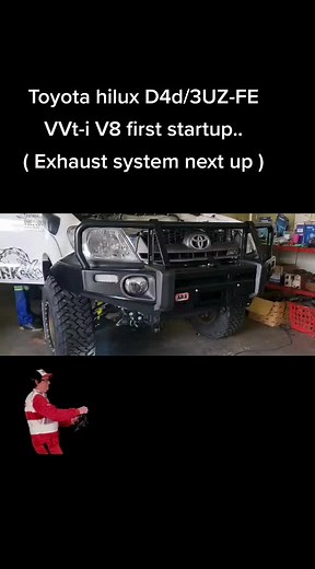 Toyota Hilux D4d/3UZ-FE VVt-i V8 First Startup