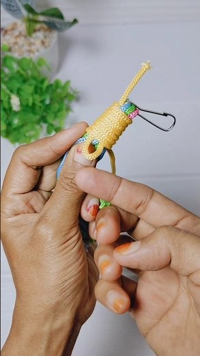 jelly fish keychain, together knots tutorial #macrametutorial #paracordknots