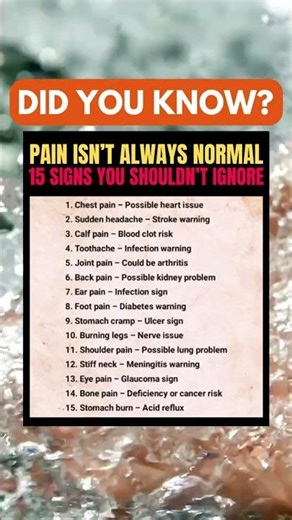 15 Body Pains You Should Never Ignore ⚠️💥