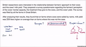 Worked example identifying observational study