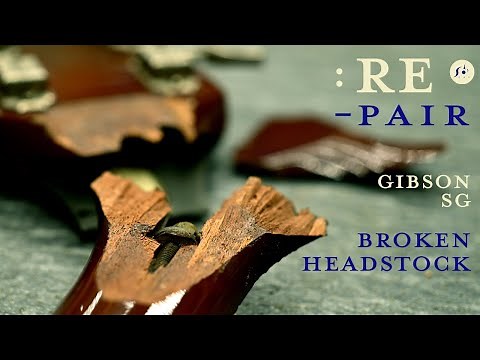 Gibson SG Broken Headstock 【Guitar Repair】分離したネック折れ修理