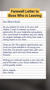 Farewell letter writing idea part_79 #farewell #farewellwishes | English Class