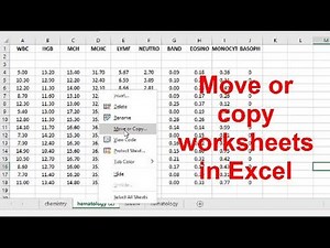 Move or copy worksheets or worksheet data in Excel !!!