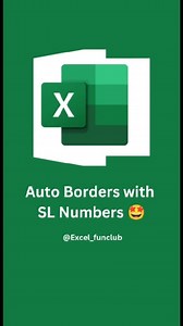 2K views · 17 reactions | Excel Auto Border Trick | Save Time in Excel Want to apply borders automatically without manual effort? Use this Conditional Formatting trick! #Excel #ExcelTricks #ExcelShortcuts #SpreadsheetTips #ExcelFormulas Like and follow our page @excelfunclub (Excel Auto Border Trick,Save Time in Excel,Excel Tips,Excel Tricks,Conditional Formatting,Excel Shortcuts,Excel Hacks,Excel Formulas,Spreadsheet Tips,Excel Formatting) | excel_funclub | Facebook