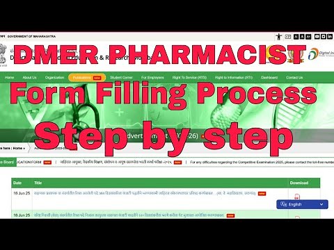 DMER PHARMACIST I FORM FILLING PROCESS I 207 POST