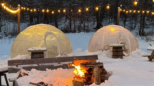Exploring Michigan: Third Nature Brewing keeps outdoor winter vibes alive with warm igloos