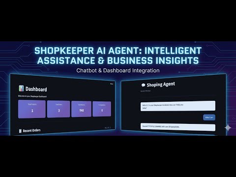 I Built a SaaS: AI Agent for Shopkeepers 🚀 (Dashboard + Chatbot)