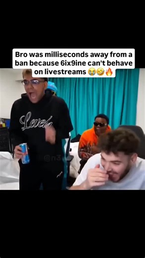 Streamz Culture on Instagram: "N3on nearly LOST his entire Twitch career in real time after 6ix9ine pulled the wildest move the platform has ever seen 😭💀🔥. One second the stream was normal, the next second 6ix9ine decided to unleash PURE CHAOS like he forgot Twitch has rules, mods, and a BAN BUTTON the size of a stadium. The way N3on froze, stared at the camera, and mentally started drafting his “Guys… I got banned 😭” apology video is the funniest thing the internet has seen all week. Chat w