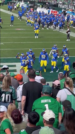 Jared Verse taunting Eagles fans after Jalen Hurts fumble & turnover sparking crazy comeback