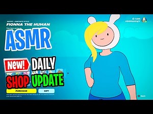 ASMR Fortnite Shop Kaiju New Fionna and Cake Skins! Daily Update Today 🎮🎧 Relaxing Whispering 😴💤