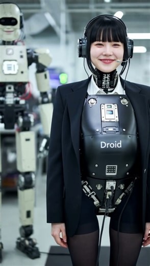 "Engineer Tests Robot Girl in Lab — Her Chest Reveal Stuns Everyone!" #robot #irc