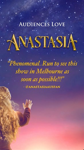 Fans in Melbourne are raving about Anastasia 👑✨ Don’t miss out on this magical musical, book now 💜 https://anastasiathemusical.com.au/ #AnastasiatheMusicalAU #AnastasiaAU | Anastasia The Musical AU