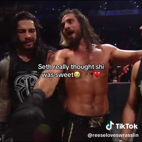 Mans slimed them out a year before this and thought they was buddy buddy😭✌🏾 #wwe #deanambrose #romanreignswwe #sethrollins