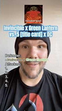 Invincible x Green Lantern vs. 5 [title card] x DC