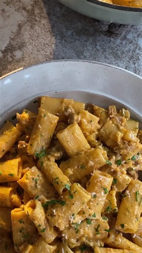 Delicious Ina Garten's Fennel and Sausage Rigatoni