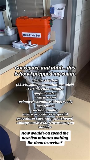 Neuro ICU Nurse: Brain Code Prep & Stabilization