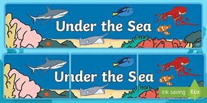 Under the Sea Display Banner