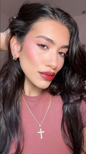 Burgundy makeup look tutorial #makeuptutorial