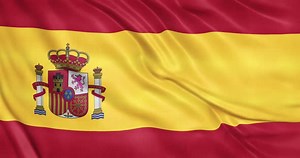 Spain Flag Waving Animation