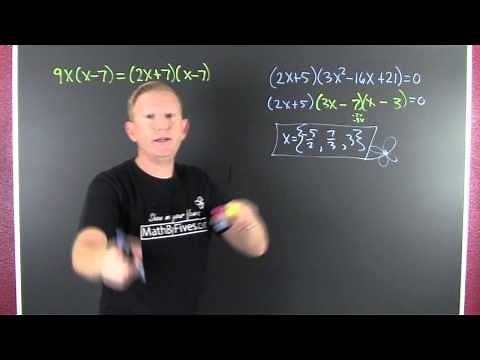Solve Quadratic Equations Using Factoring 3