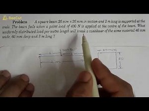 Bending stresses in beams: 08: Numerical Problem